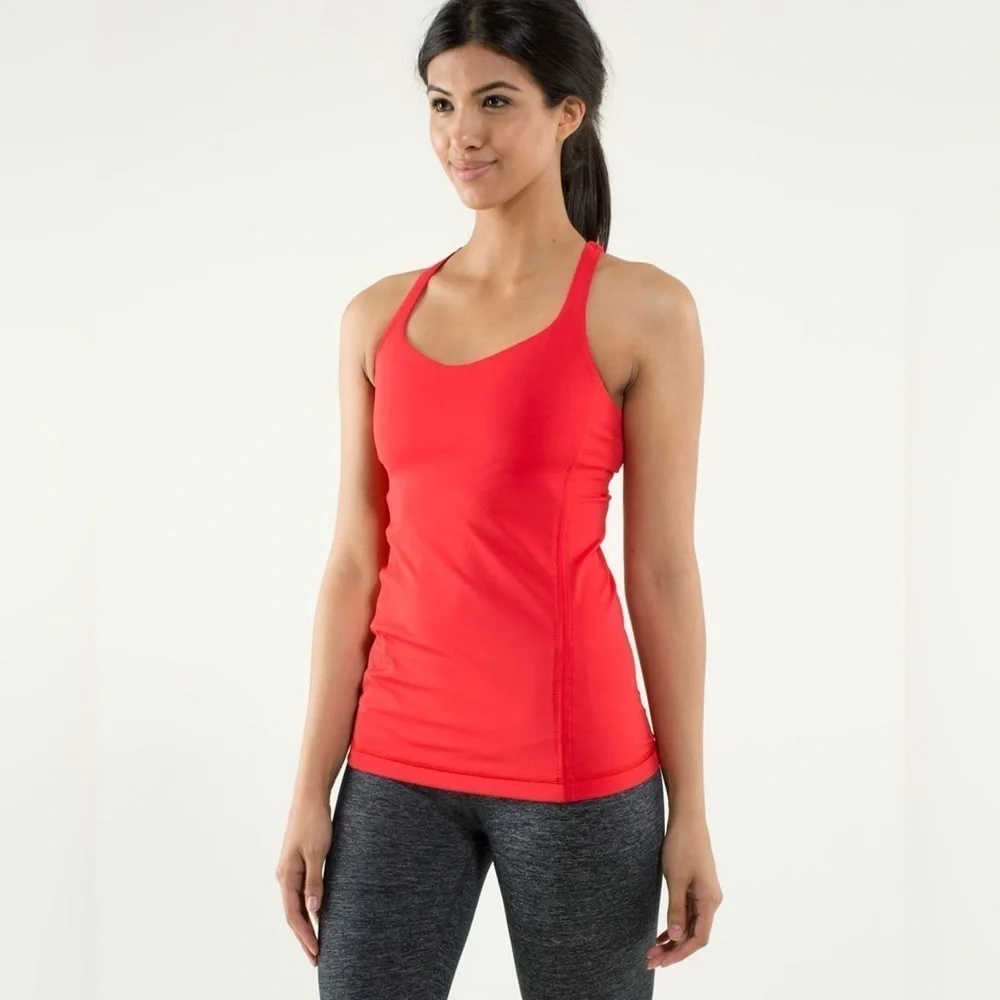 Lululemon Free To Be Tank Love Red